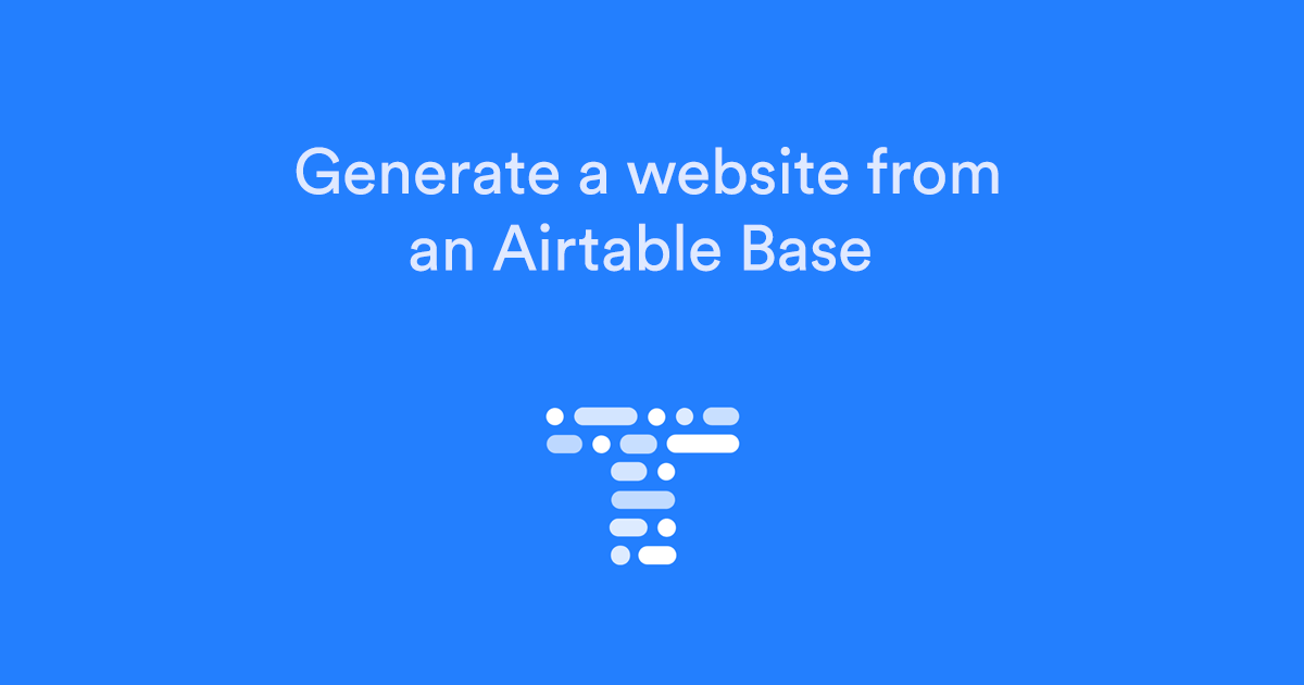 Website From Airtable